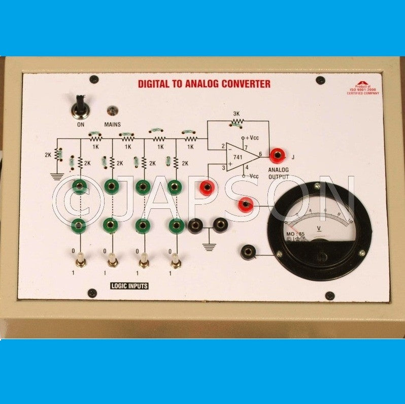 Digital to Analog (D/A) Convertor using R-2R Network Experiment Apparatus Digital to Analog (D/A) Convertor using R-2R Network Experiment Apparatus